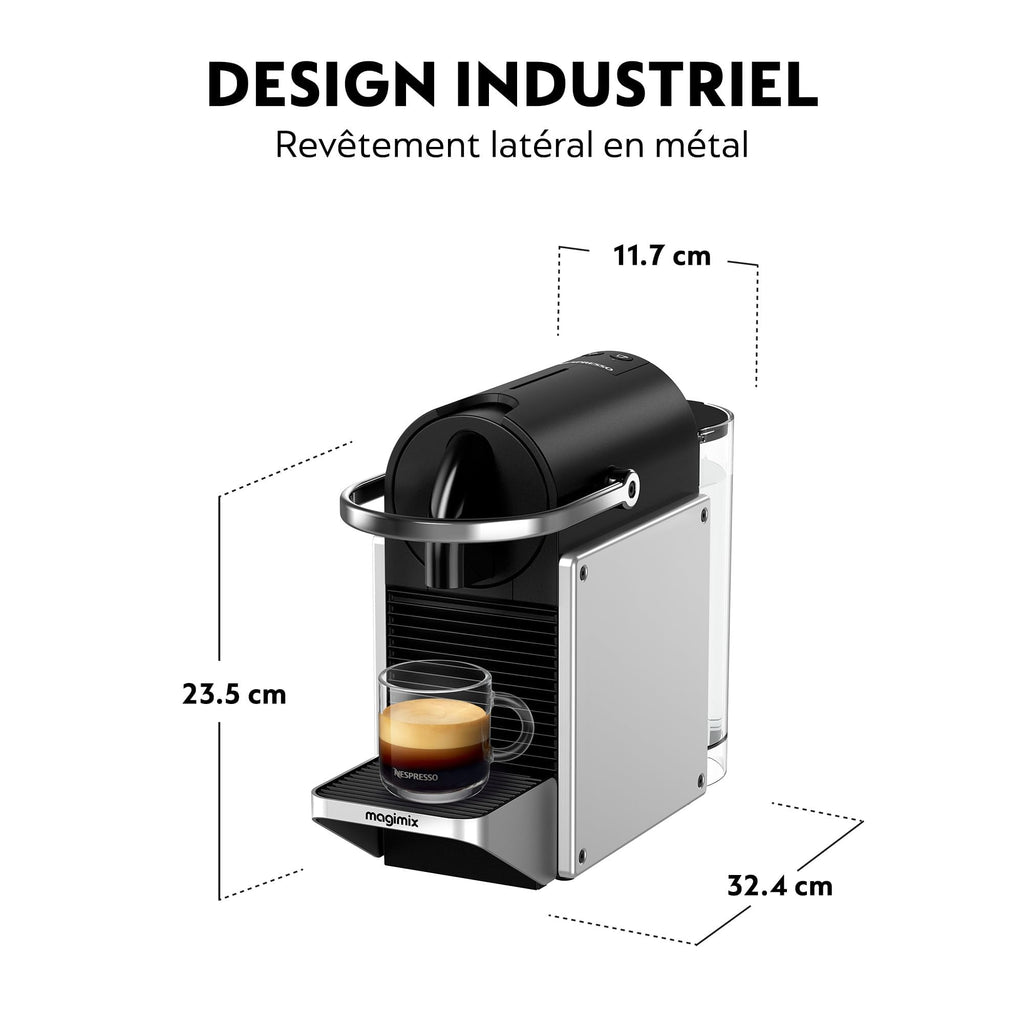 Machine à expresso Pixie EN127.S coloris argent – vue 3