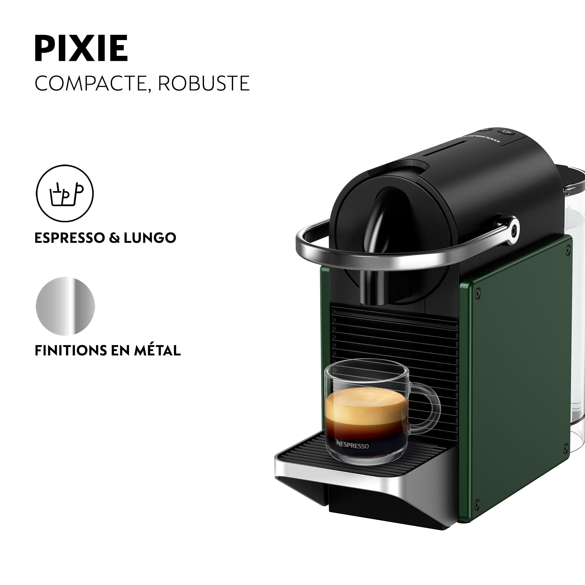 Machine à expresso Pixie YY5291FD coloris vert foncé – vue 2